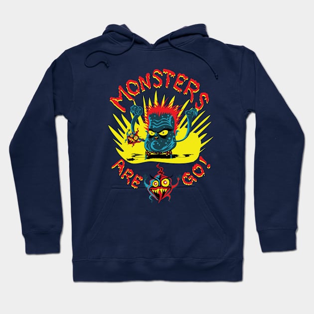 Monsters Are Go! 01 Hoodie by RickLucey